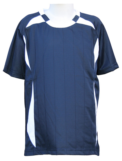 navy white soccer jeresy